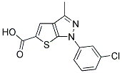 1-(3-CHLORO-PHENYL)-3-METHYL-1H-THIENO[2,3-C]PYRAZOLE-5-CARBOXYLIC ACID CAS#: 565171-07-5