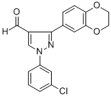1-(3-CHLOROPHENYL)-3-(2,3-DIHYDROBENZO[B][1,4]DIOXIN-6-YL)-1H-PYRAZOLE-4-CARBALDEHYDE CAS#: 618101-74-9