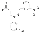 1-(3-CHLOROPHENYL)-3-(3-NITROPHENYL)-1H-PYRAZOLE-4-CARBALDEHYDE CAS#: 618101-71-6