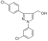 (1-(3-CHLOROPHENYL)-3-(4-CHLOROPHENYL)-1H-PYRAZOL-4-YL)METHANOL CAS#: 618441-68-2