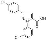 1-(3-CHLOROPHENYL)-3-(4-CHLOROPHENYL)-1H-PYRAZOLE-5-CARBOXYLIC ACID CAS#: 618102-47-9