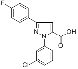 1-(3-CHLOROPHENYL)-3-(4-FLUOROPHENYL)-1H-PYRAZOLE-5-CARBOXYLIC ACID CAS#: 618383-16-7