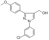 (1-(3-CHLOROPHENYL)-3-(4-METHOXYPHENYL)-1H-PYRAZOL-4-YL)METHANOL CAS#: 618441-70-6