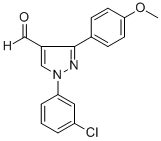 1-(3-CHLOROPHENYL)-3-(4-METHOXYPHENYL)-1H-PYRAZOLE-4-CARBALDEHYDE CAS#: 618098-67-2