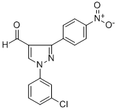 1-(3-CHLOROPHENYL)-3-(4-NITROPHENYL)-1H-PYRAZOLE-4-CARBALDEHYDE CAS#: 618101-72-7