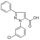 1-(3-CHLOROPHENYL)-3-PHENYL-1H-PYRAZOLE-5-CARBOXYLIC ACID CAS#: 618101-99-8