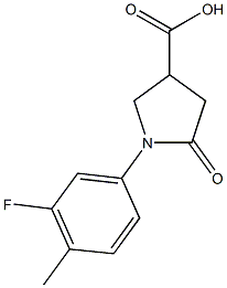 1-(3-FLUORO-4-METHYLPHENYL)-5-OXOPYRROLIDINE-3-CARBOXYLIC ACID CAS#: 63674-46-4
