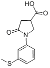 1-[3-(METHYLTHIO)PHENYL]-5-OXO-PYRROLIDINE-3-CARBOXYLIC ACID CAS#: 63674-52-2