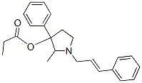 1-(3-Phenyl-2-propenyl)-2-methyl-3-phenylpyrrolidin-3-ol propionate CAS#: 69552-03-0