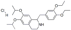 1-[(3,4-diethoxyphenyl)methyl]-6,7-dipropan-2-yloxy-1,2,3,4-tetrahydro isoquinoline hydrochloride CAS#: 69373-98-4