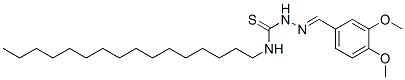 1-[(3,4-dimethoxyphenyl)methylideneamino]-3-hexadecyl-thiourea CAS#: 6625-14-5