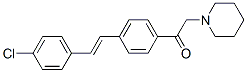1-[4-[2-(4-chlorophenyl)ethenyl]phenyl]-2-(1-piperidyl)ethanone CAS#: 7470-80-6