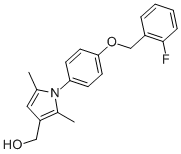 1-[4-[(2-FLUOROPHENYL)METHOXY]PHENYL]-2,5-DIMETHYL-1H-PYRROLE-3-METHANOL CAS#: 693816-17-0