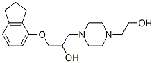 1-[4-(2-Hydroxyethyl)-1-piperazinyl]-3-(4-indanyloxy)-2-propanol CAS#: 67465-85-4
