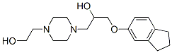 1-[4-(2-Hydroxyethyl)-1-piperazinyl]-3-(5-indanyloxy)-2-propanol CAS#: 67465-86-5