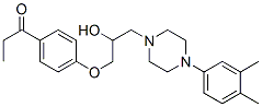 1-[4-[3-[4-(3,4-Dimethylphenyl)-1-piperazinyl]-2-hydroxypropoxy]phenyl]-1-propanone CAS#: 63744-54-7