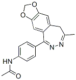 1-(4-Acetylaminophenyl)-4-methyl-7,8-methylenedioxy-5H-2,3-benzodiazep ine CAS#: 177034-98-9