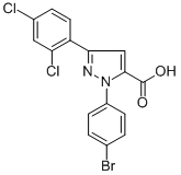 1-(4-BROMOPHENYL)-3-(2,4-DICHLOROPHENYL)-1H-PYRAZOLE-5-CARBOXYLIC ACID CAS#: 618383-13-4