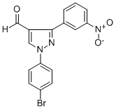 1-(4-BROMOPHENYL)-3-(3-NITROPHENYL)-1H-PYRAZOLE-4-CARBALDEHYDE CAS#: 618099-03-9