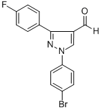 1-(4-BROMOPHENYL)-3-(4-FLUOROPHENYL)-1H-PYRAZOLE-4-CARBALDEHYDE CAS#: 618101-81-8