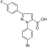1-(4-BROMOPHENYL)-3-(4-FLUOROPHENYL)-1H-PYRAZOLE-5-CARBOXYLIC ACID CAS#: 618383-15-6