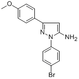 1-(4-BROMOPHENYL)-3-(4-METHOXYPHENYL)-1H-PYRAZOL-5-AMINE CAS#: 618098-22-9