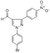 1-(4-BROMOPHENYL)-3-(4-NITROPHENYL)-1H-PYRAZOLE-4-CARBALDEHYDE CAS#: 618099-04-0