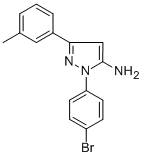 1-(4-BROMOPHENYL)-3-M-TOLYL-1H-PYRAZOL-5-AMINE CAS#: 618098-23-0