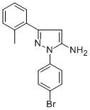1-(4-BROMOPHENYL)-3-O-TOLYL-1H-PYRAZOL-5-AMINE CAS#: 618098-24-1