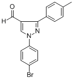 1-(4-BROMOPHENYL)-3-P-TOLYL-1H-PYRAZOLE-4-CARBALDEHYDE CAS#: 618098-52-5