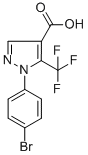 1-(4-BROMOPHENYL)-5-(TRIFLUOROMETHYL)-1H-PYRAZOLE-4-CARBOXYLIC ACID CAS#: 618070-63-6