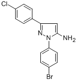 1-(4-Bromophenyl)-3-(4-chlorophenyl)-1H-pyrazol-5-ylamine CAS#: 618098-20-7