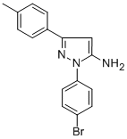 1-(4-Bromophenyl)-3-p-tolyl-1H-pyrazol-5-ylamine CAS#: 618098-19-4