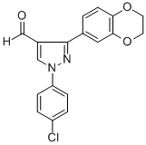 1-(4-CHLOROPHENYL)-3-(2,3-DIHYDROBENZO[B][1,4]DIOXIN-6-YL)-1H-PYRAZOLE-4-CARBALDEHYDE CAS#: 618099-01-7