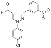 1-(4-CHLOROPHENYL)-3-(3-NITROPHENYL)-1H-PYRAZOLE-4-CARBALDEHYDE CAS#: 618098-98-9