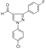 1-(4-CHLOROPHENYL)-3-(4-FLUOROPHENYL)-1H-PYRAZOLE-4-CARBALDEHYDE CAS#: 618098-50-3