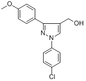 (1-(4-CHLOROPHENYL)-3-(4-METHOXYPHENYL)-1H-PYRAZOL-4-YL)METHANOL CAS#: 618441-62-6