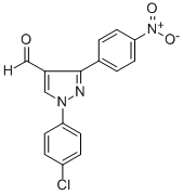 1-(4-CHLOROPHENYL)-3-(4-NITROPHENYL)-1H-PYRAZOLE-4-CARBALDEHYDE CAS#: 618098-99-0