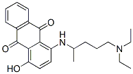 1-((4-(Diethylamino)-1-methylbutyl)amino)-4-hydroxy-9,10-anthracenedio ne CAS#: 69658-03-3