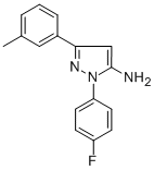 1-(4-FLUOROPHENYL)-3-(3-METHYLPHENYL)-1H-PYRAZOL-5-AMINE CAS#: 618098-17-2