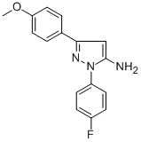 1-(4-FLUOROPHENYL)-3-(4-METHOXYPHENYL)-1H-PYRAZOL-5-AMINE CAS#: 618098-15-0