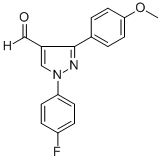 1-(4-FLUOROPHENYL)-3-(4-METHOXYPHENYL)-1H-PYRAZOLE-4-CARBALDEHYDE CAS#: 618098-60-5