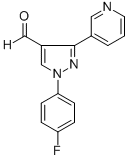 1-(4-FLUOROPHENYL)-3-(PYRIDIN-3-YL)-1H-PYRAZOLE-4-CARBALDEHYDE CAS#: 618101-63-6