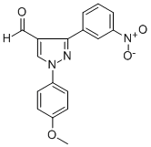 1-(4-METHOXYPHENYL)-3-(3-NITROPHENYL)-1H-PYRAZOLE-4-CARBALDEHYDE CAS#: 618101-67-0