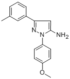 1-(4-METHOXYPHENYL)-3-M-TOLYL-1H-PYRAZOL-5-AMINE CAS#: 618098-10-5