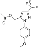 (1-(4-METHOXYPHENYL)-3-(TRIFLUOROMETHYL)-1H-PYRAZOL-5-YL)METHYL ACETATE CAS#: 637318-19-5