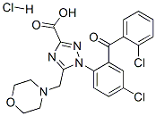 1-[4-chloro-2-(2-chlorobenzoyl)phenyl]-5-(morpholinomethyl)-1H-1,2,4-triazole-3-carboxylic acid monohydrochloride CAS#: 67935-96-0
