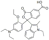 1-[4-(diethylamino)-2-ethoxyphenyl]-1-(1-ethyl-2-methyl-1H-indol-3-yl)-1,3-dihydro-3-oxoisobenzofuran-5-carboxylic acid CAS#: 69898-61-9