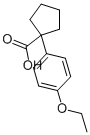 1-(4-ethoxyphenyl)cyclopentane-1-carboxylic acid CAS#: 61492-48-6