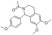1-[6,7-DIMETHOXY-1-(4-METHOXY-PHENYL)-3,4-DIHYDRO-1H-ISOQUINOLIN-2-YL]-ETHANONE CAS#: 66040-39-9